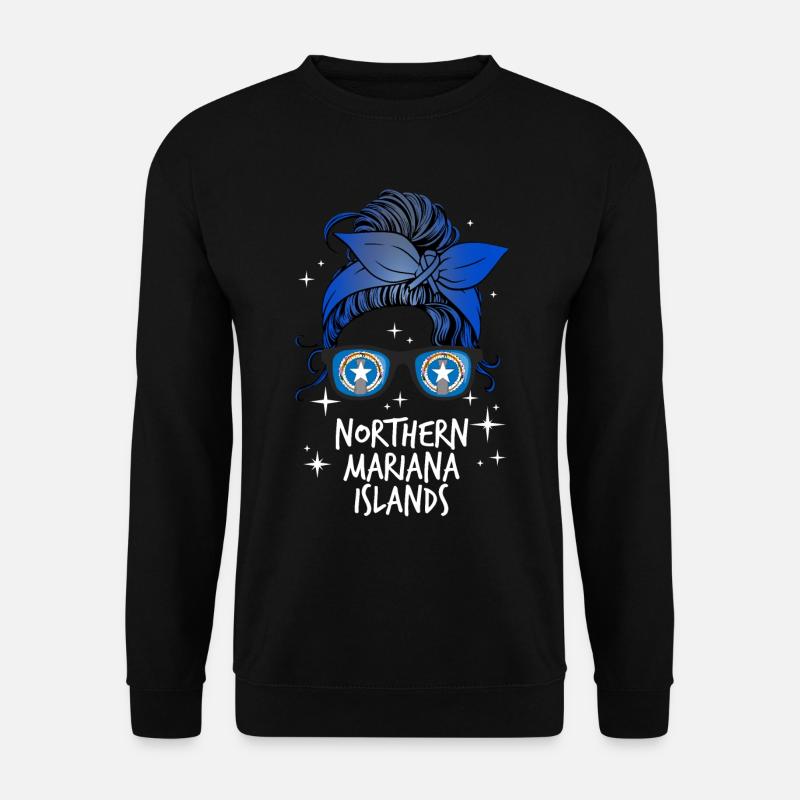 Nördliche Marianen - Unisex Pullover - Schwarz