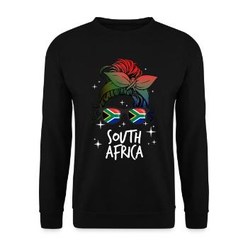 South Africa - Unisex Sweatshirt - black - Front - Alina (178cm) & Michal (187cm)