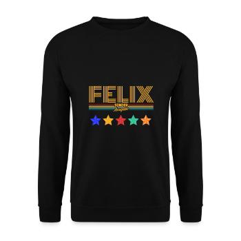 Felix - Unisex Sweatshirt - black - Front - Alina (178cm) & Michal (187cm)