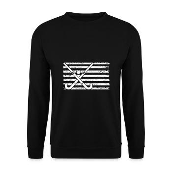 Joueurs de hockey sur gazon Hockey sur gazon - Sweat-shirt Unisexe - noir - Devant - Alina (178cm) & Michal (187cm)