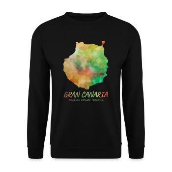 Gran Canaria coloré - Sweat-shirt Unisexe - noir - Devant - Alina (178cm) & Michal (187cm)