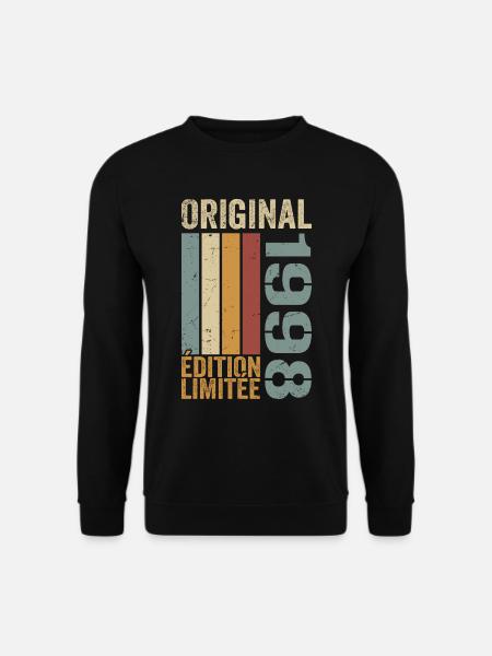 1998 | Édition Limitée cadeau d'anniversaire 1998 - Sweat-shirt Unisexe - noir