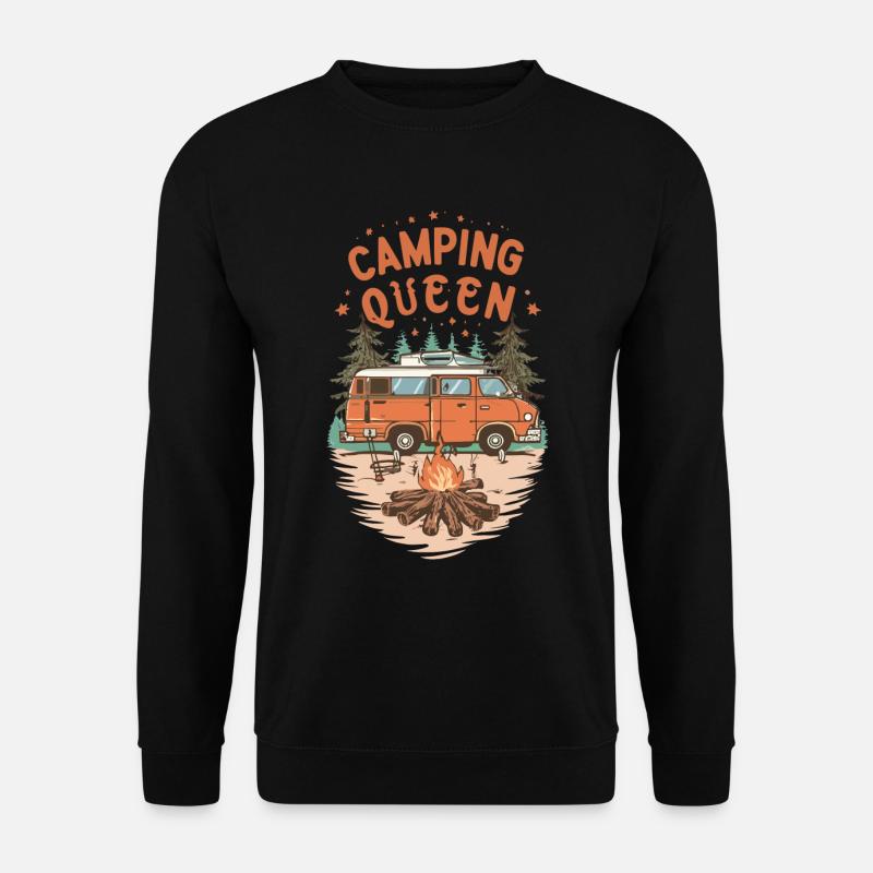 Camping Queen - Unisex Sweatshirt - black