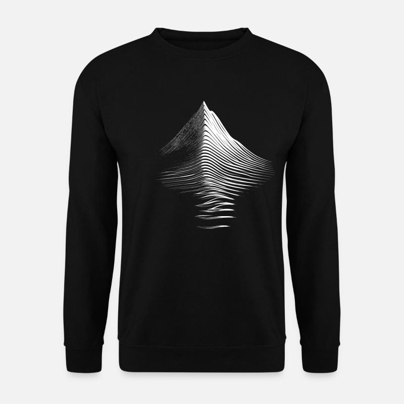 Mountains and life lines - Unisex Sweatshirt - black