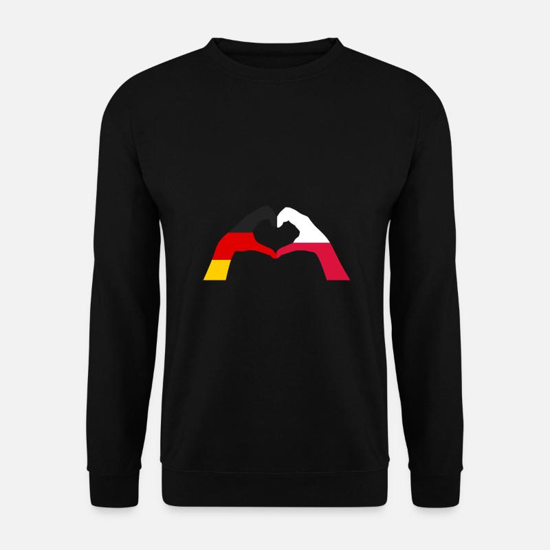 Pole Deutschland Polen - Unisex Pullover - Schwarz