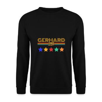 Gerhard - Sweat-shirt Unisexe - noir - Devant - Alina (178cm) & Michal (187cm)