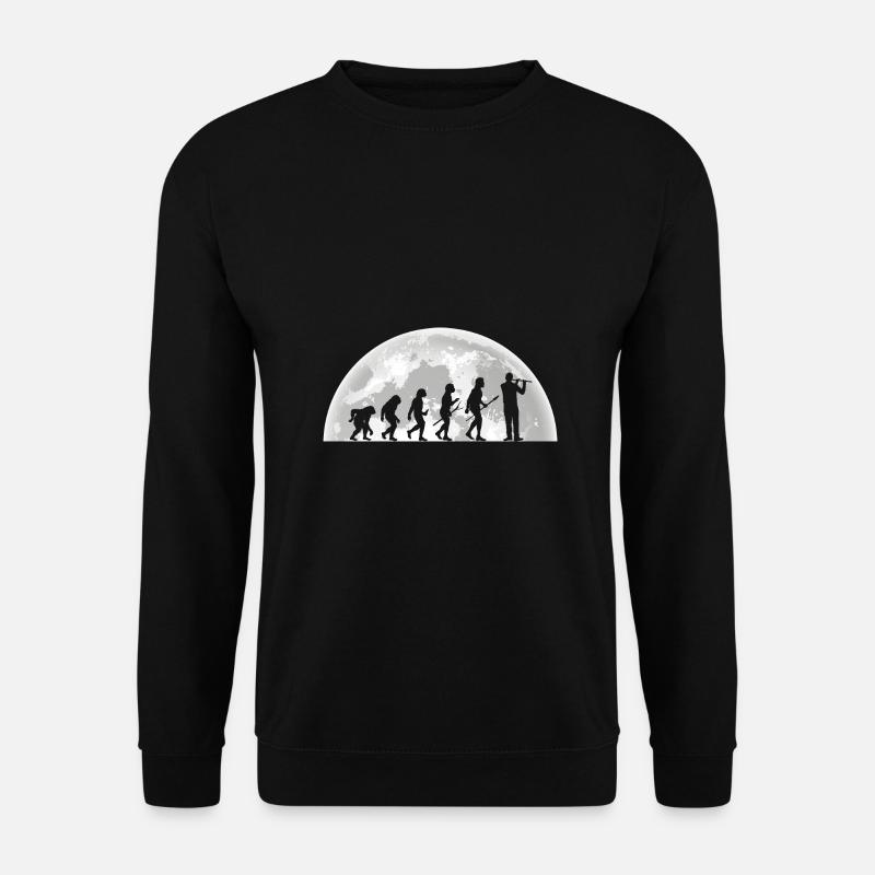 Flautist Evolution Flute - Unisex Sweatshirt - black