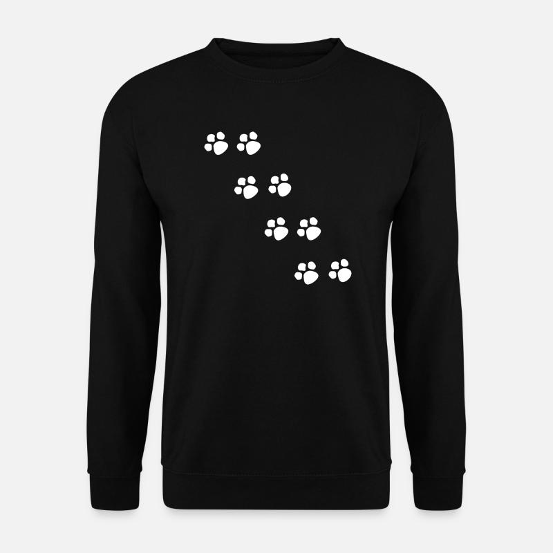 Pattes de chien d'empreinte - Sweat-shirt Unisexe - noir