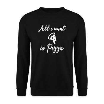 All i Want black - Unisex Sweatshirt - black - Front - Alina (178cm) & Michal (187cm)