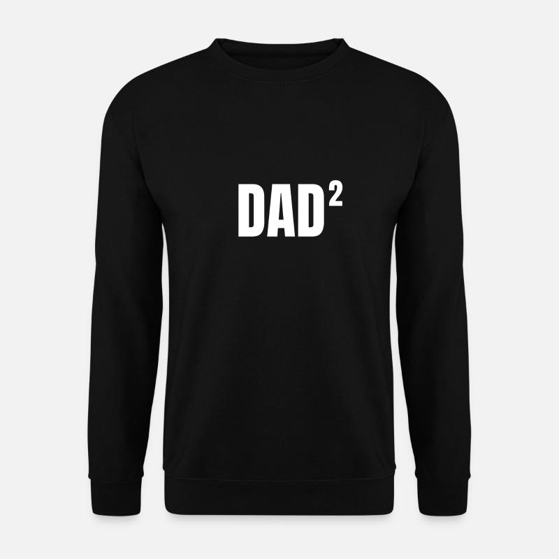 Dad Papa Vater Daddy Kinder 2 Mathematik Geschenk - Unisex Pullover - Schwarz