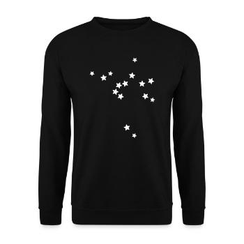 Sternbild Schütze - Unisex Pullover - Schwarz - Vorne - Alina (178cm) & Michal (187cm)