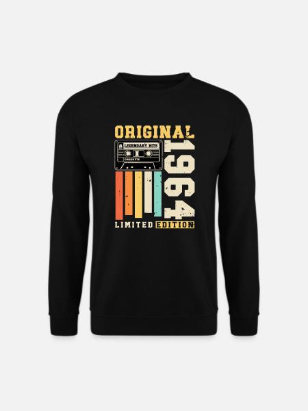 Original 1964 Jahrgang Retro Geburtstag Geschenk - Unisex Pullover - Schwarz