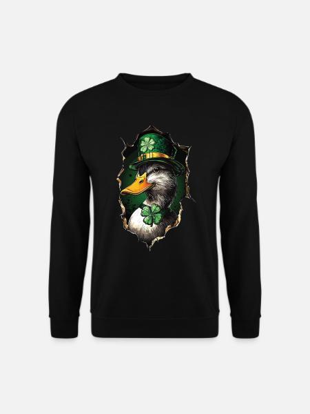 St. Patrick's Ente - Unisex Pullover - Schwarz