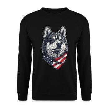 Akita - Unisex Pullover - Schwarz - Vorne - Alina (178cm) & Michal (187cm)