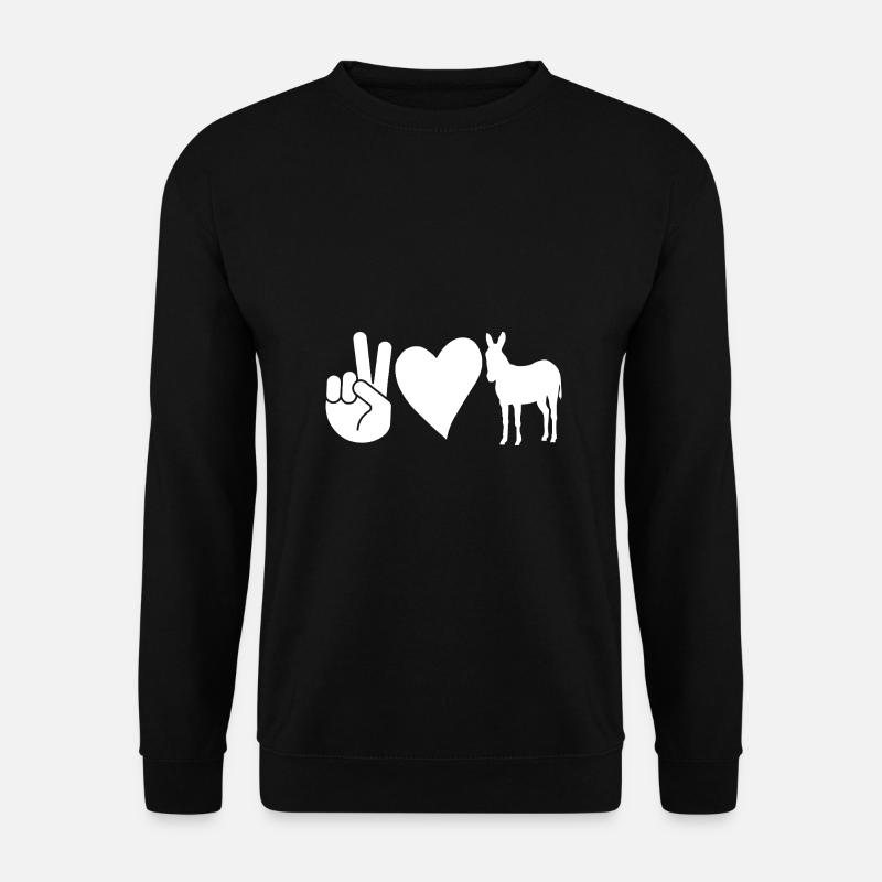 Âne - Sweat-shirt Unisexe - noir