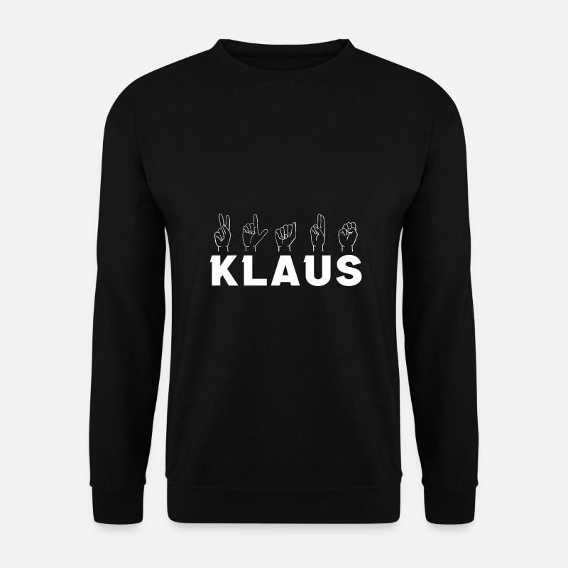 Sign Language Klaus - Unisex Sweatshirt - black
