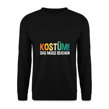 Jecken Carnival Carnival - Unisex Sweatshirt - black - Front - Alina (178cm) & Michal (187cm)