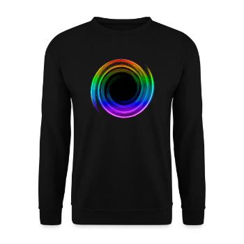 Schwarzes Loch, Weltraum, Physik, Universum, Gay - Unisex Pullover - Schwarz - Vorne - Alina (178cm) & Michal (187cm)