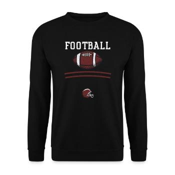 Football - Football - Unisex Pullover - Schwarz - Vorne - Alina (178cm) & Michal (187cm)