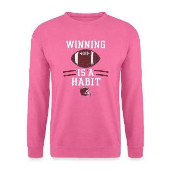 Gagner est une habitude - Football - Sweat-shirt Unisexe - rose - Devant