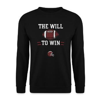 La volonté de gagner - Football - Sweat-shirt Unisexe - noir - Devant - Alina (178cm) & Michal (187cm)