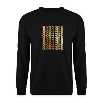 Vieux mais doré - Sweat-shirt Unisexe - noir - Devant - Alina (178cm) & Michal (187cm)
