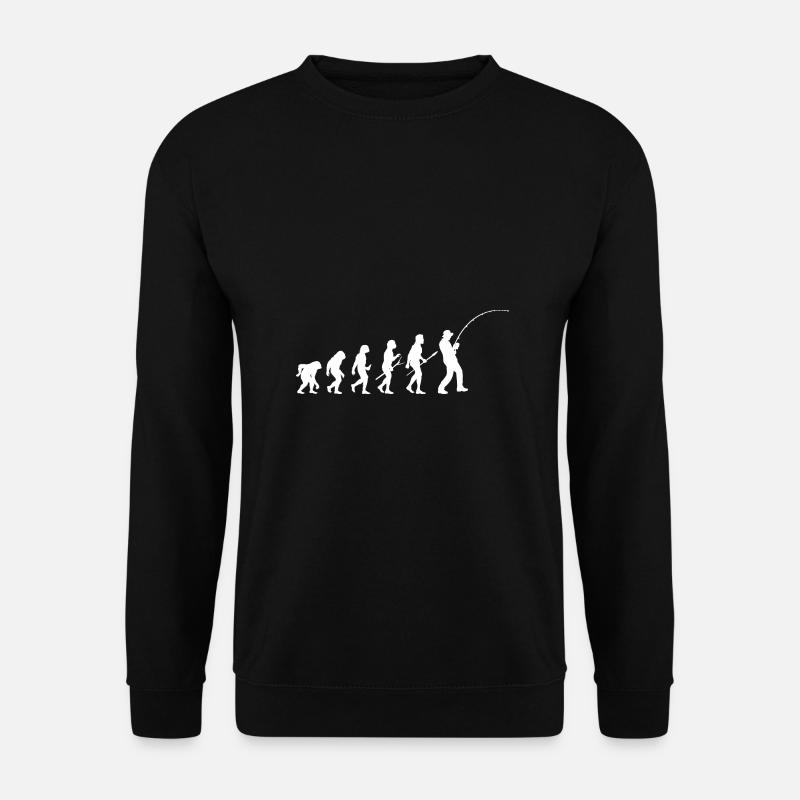 Angler Evolution Angeln - Unisex Pullover - Schwarz