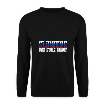 Slovènes Slovénie - Sweat-shirt Unisexe - noir - Devant - Alina (178cm) & Michal (187cm)