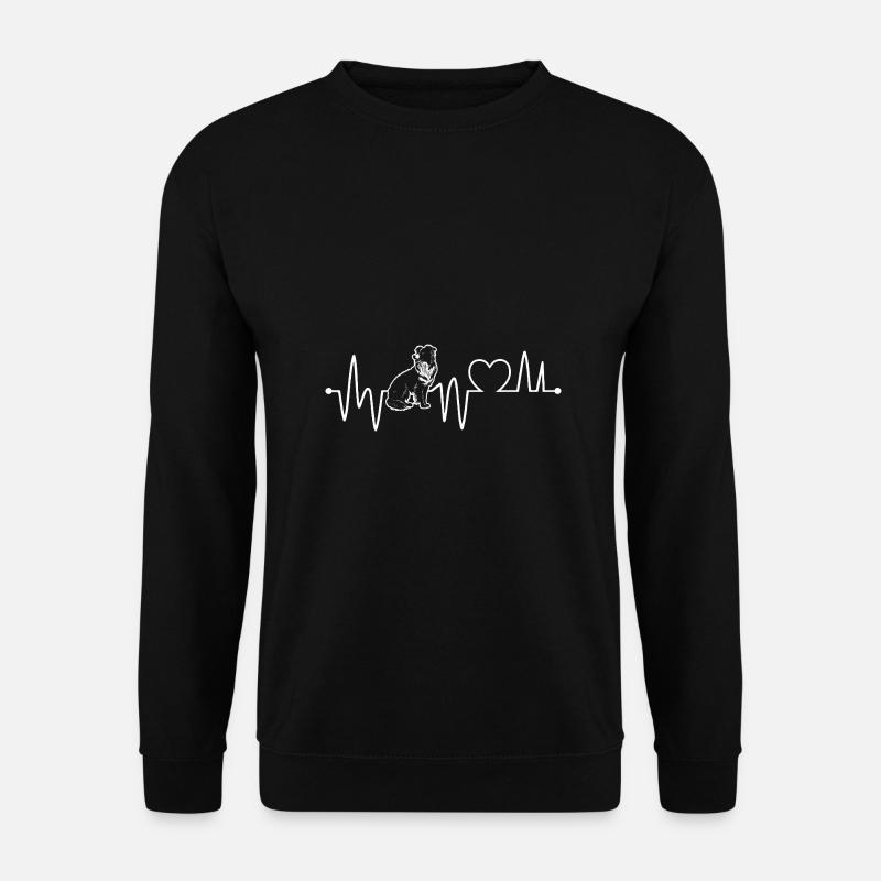 Herzschlag Border Collie - Unisex Pullover - Schwarz