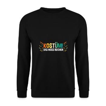 Jecken Carnival Carnival - Unisex Sweatshirt - black - Front - Alina (178cm) & Michal (187cm)