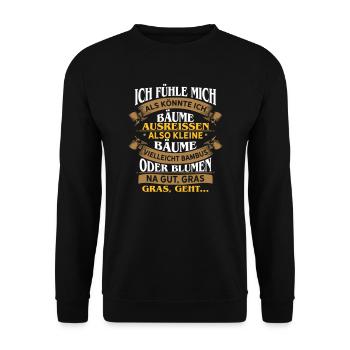 Say Zack Irony Funny Sarcasm Humor Gift - Unisex Sweatshirt - black - Front - Alina (178cm) & Michal (187cm)