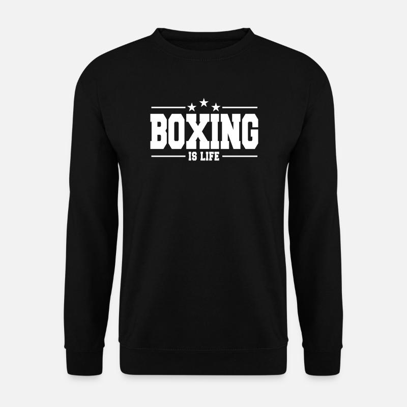 boxing is life 1 - Unisex Pullover - Schwarz