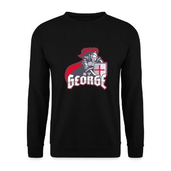 St George, English Heritage - Unisex Sweatshirt - black - Front - Alina (178cm) & Michal (187cm)