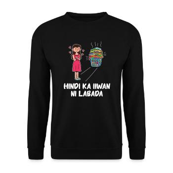 Fil-Am Wäschedesign für stolze Pinoys - Unisex Pullover - Schwarz - Vorne - Alina (178cm) & Michal (187cm)