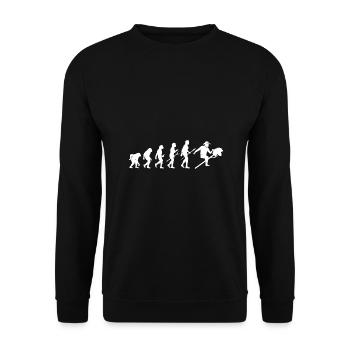 Hobbyhorse Evolution Hobby Horsing - Unisex Sweatshirt - black - Front - Alina (178cm) & Michal (187cm)
