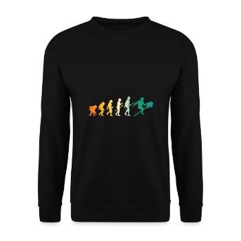 Hobbyhorse Evolution Hobby Horsing - Unisex Sweatshirt - black - Front - Alina (178cm) & Michal (187cm)