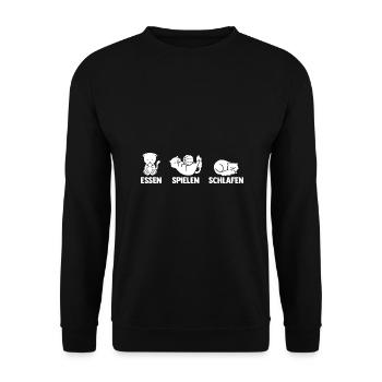 Basketball Players Basketball - Unisex Sweatshirt - black - Front - Alina (178cm) & Michal (187cm)