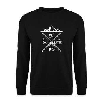 Skiing Snowboarding Wintersport Snowboard Schnee - Unisex Pullover - Schwarz - Vorne - Alina (178cm) & Michal (187cm)
