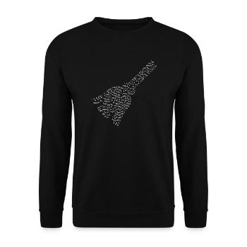 Binary Broom - Unisex Sweatshirt - black - Front - Alina (178cm) & Michal (187cm)