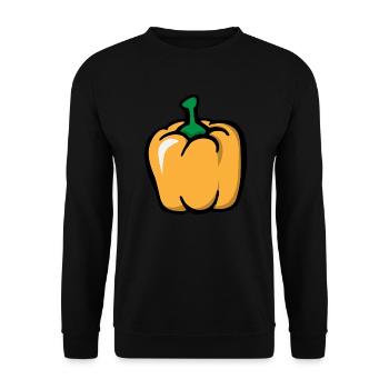Yellow peppers paprica yellow pepper - Unisex Sweatshirt - black - Front - Alina (178cm) & Michal (187cm)