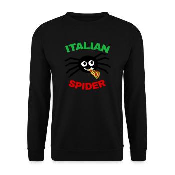 ITALIAN SPIDER ARAIGNEE RIGOLOTE - Sweat-shirt Unisexe - noir - Devant - Alina (178cm) & Michal (187cm)