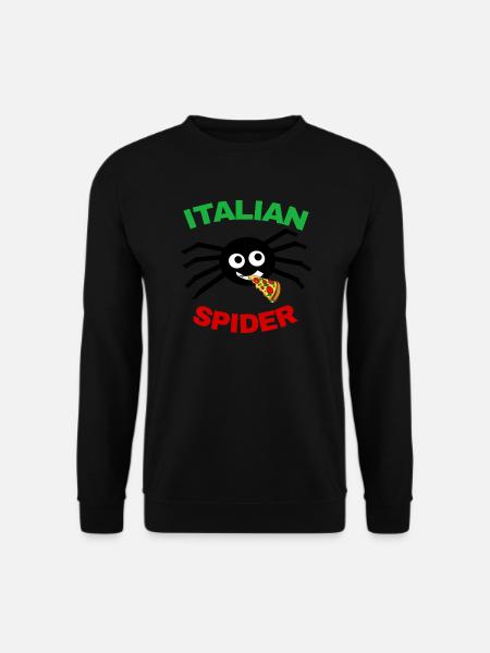 ITALIAN SPIDER FUNNY SPIDER - Unisex Sweatshirt - black