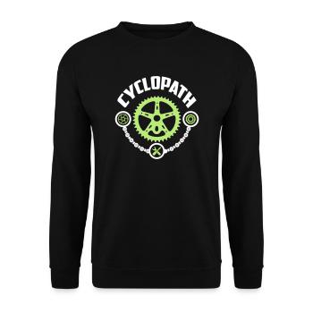 CYCLOPATH-cycle - Unisex Sweatshirt - black - Front - Alina (178cm) & Michal (187cm)