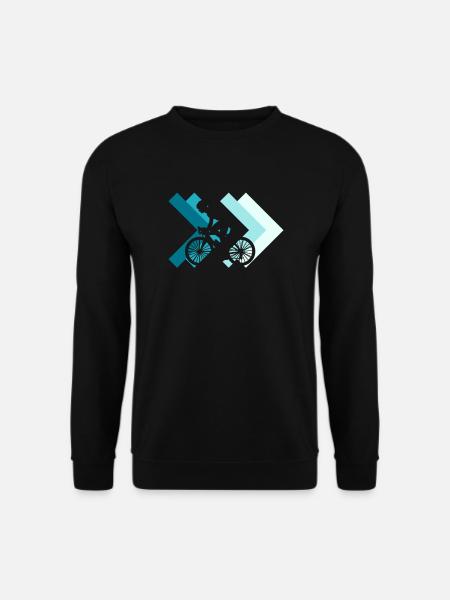 Radrennen - Unisex Pullover - Schwarz
