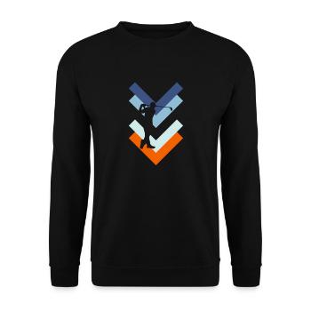 golf - Unisex Sweatshirt - black - Front - Alina (178cm) & Michal (187cm)