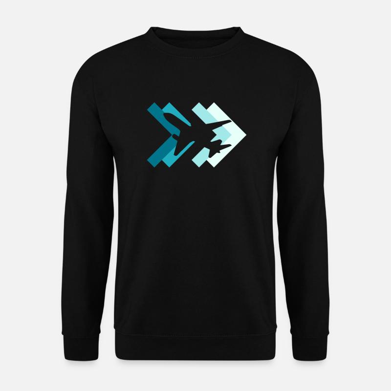 plane - Unisex Sweatshirt - black