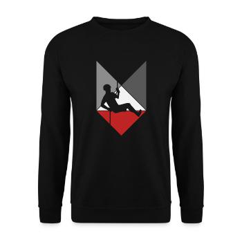 grimpeur - Sweat-shirt Unisexe - noir - Devant - Alina (178cm) & Michal (187cm)