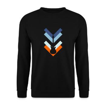 basse - Sweat-shirt Unisexe - noir - Devant - Alina (178cm) & Michal (187cm)
