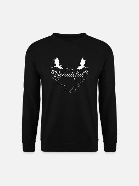I Am Beautiful - Unisex Sweatshirt - black