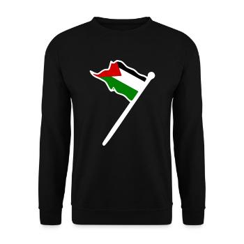 Free palestine - Unisex Sweatshirt - black - Front - Alina (178cm) & Michal (187cm)